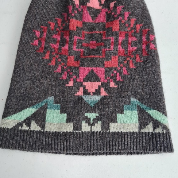 Polo Ralph Lauren Hat Beanie Mens One Size Multicolor Aztec Wool Knit Tribal - Picture 5 of 16